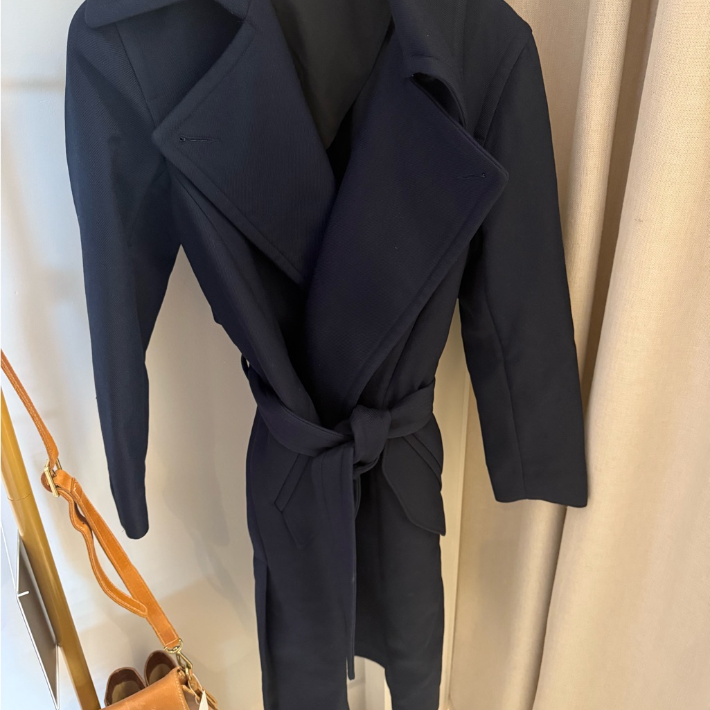 Rag & Bone Navy Blue Trench Coat